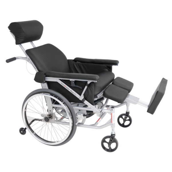 PureTilt tilt in space wheelchair with ergonomic back and self-tilt control