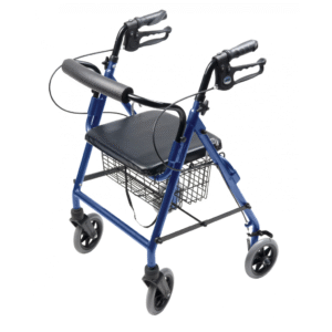 Lumex Walkabout Four-Wheel Hemi Rollator – Lightweight Hemi Walker with Wheels - Image 3