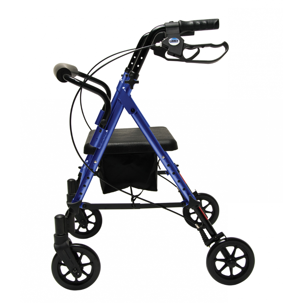 Lumex Set n’ Go Adjustable Height Walker with Seat and Storage