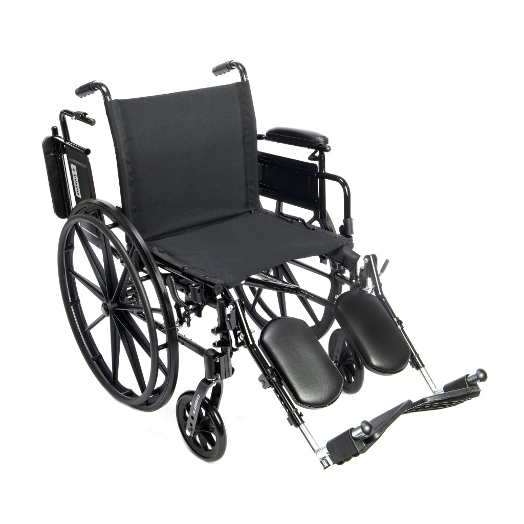 Chariot IV ultra lightweight wheelchair with adjustable arms