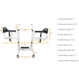 Freedom Patient Lift Transfer Chair | Enhanced Mobility - Image 12