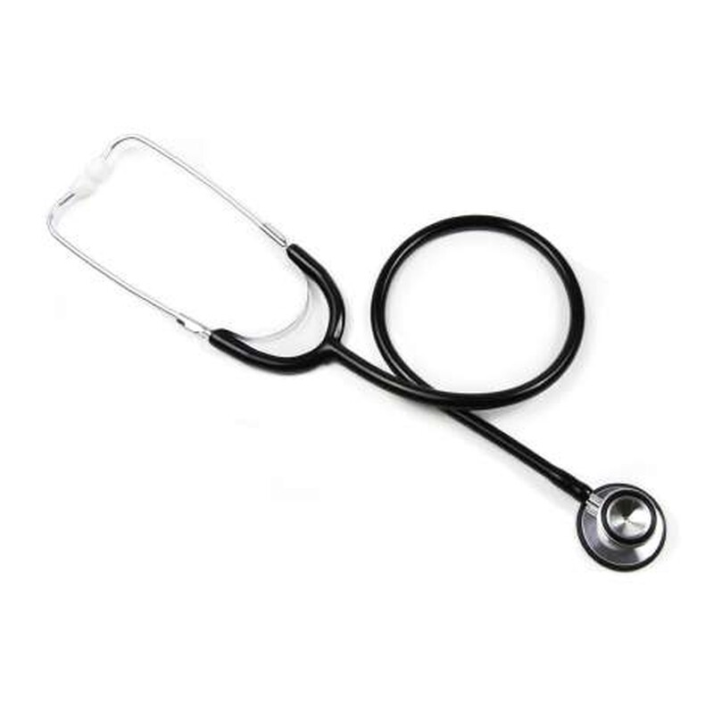 McKesson Classic BASIC Stethoscope, Double-Sided Chestpiece, Black – Dual-Head Stethoscope with Diaphragm and Bell, Latex-Free