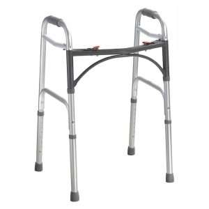 Drive Medical Deluxe Folding Walker, Two Button - Image 1