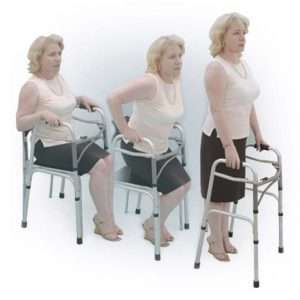 Drive Medical Deluxe Folding Walker, Two Button - Image 2