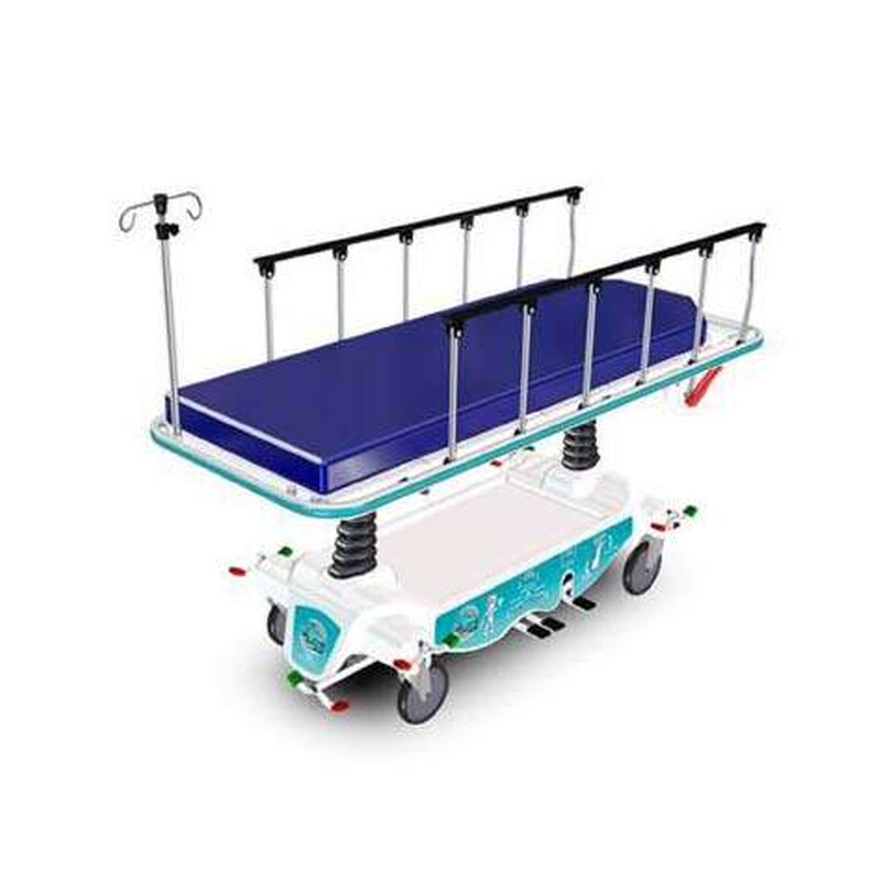 Future Health Concepts FHC7101 Mobilecare Transport Stretcher – 750 lb Capacity, Trendelenburg, 8" Tente Casters, IV Sockets