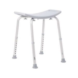 McKesson Bath Bench Without Arms Aluminum Frame Without Backrest 19-1/4 Inch Seat Width – Aluminum Shower Bench, 300 lb Capacity