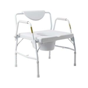 Heavy duty drop arm commode \u2013 McKesson bariatric drop arm commode 146-11135-1