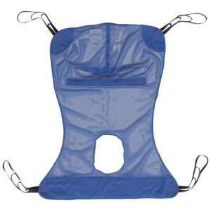 McKesson Full Body Commode Sling 4 or 6 Point Without Head Support Mesh - Image 1