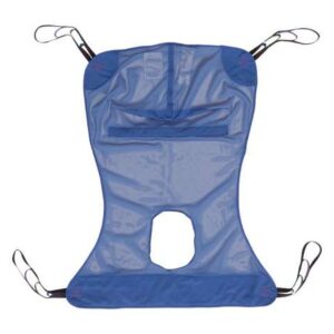 McKesson Full Body Patient Lift Sling with Commode Opening – 600 lb Capacity, 4 or 6 Point Lift Sling