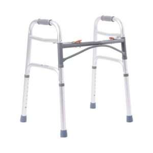 McKesson Folding Walker Adjustable Height Aluminum Frame 350 lbs. Weight Capacity 25 to 32 Inch Height - Image 1