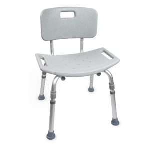 McKesson Bath Bench Without Arms Aluminum Frame Removable Backrest 19-1/4 Inch Seat Width (CS/4) - Image 1