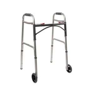 McKesson Folding Walker Adjustable Height Aluminum Frame - Image 1