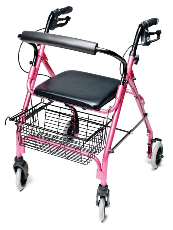 Lumex Walkabout Lite rollator in Pink