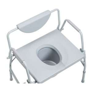 Drive Medical Deluxe Bariatric Drop-Arm Commode - Image 4