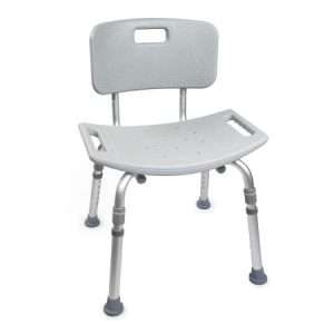 McKesson Bath Bench Without Arms Aluminum Frame Removable Backrest 19-1/4 Inch Seat Width - Image 1