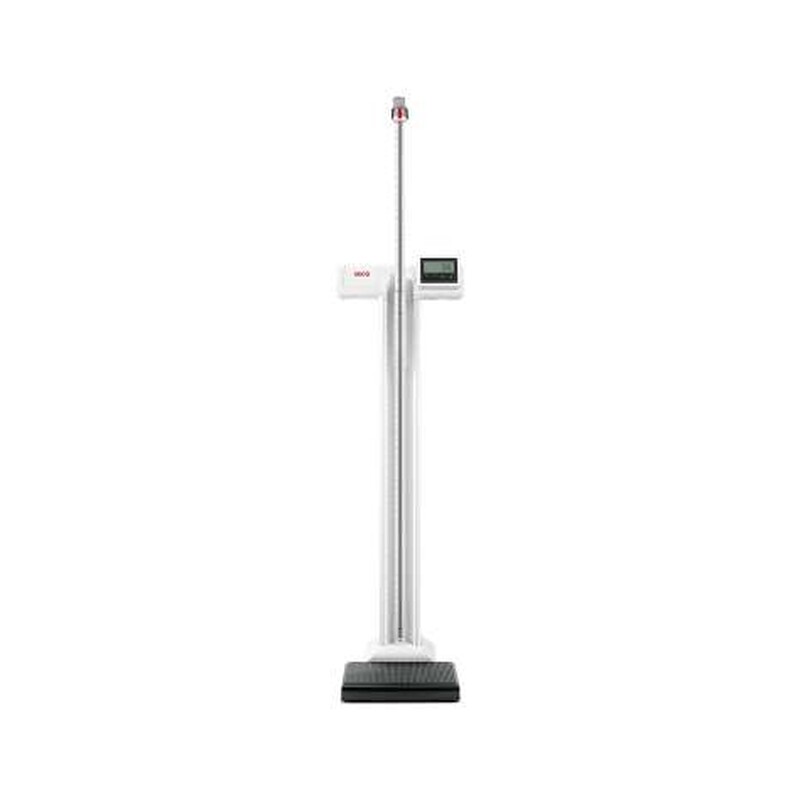 Seca 777 Digital Column Scale with Eye-Level Display (7771821004) – 550 lb Capacity, Built-In Height Rod, USB