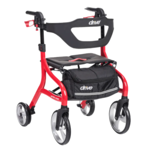 Drive Nitro Sprint Rollator Walker with Seat – Folding 4 Wheel Walker, Slow-Down Brakes 6 Drive Nitro Sprint Rollator Walker with Seat – Folding 4 Wheel Walker, Slow-Down Brakes - Image 2