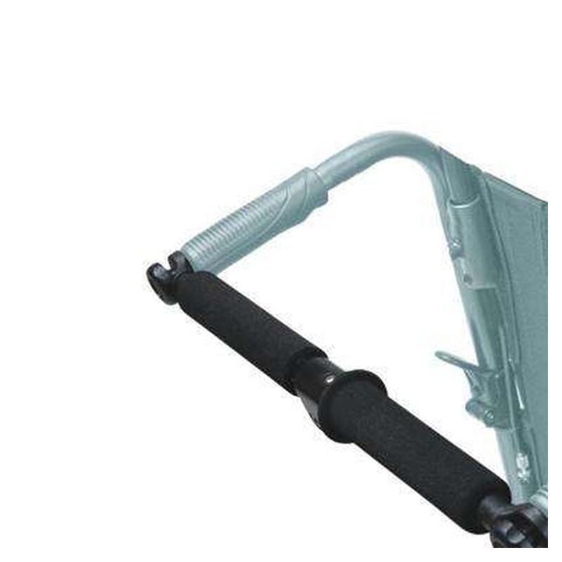 Karman PB-115 Foldable Push Bar for Ergo Wheelchairs – Rigidizing Wheelchair Push Bar for Caregivers, by Seat Width