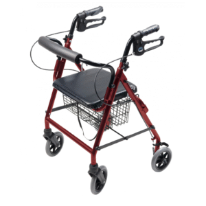 Lumex Walkabout Four-Wheel Hemi Rollator – Lightweight Hemi Walker with Wheels - Image 2