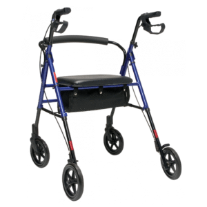 Lumex Set n’ Go Wide Adjustable Height – 4 Wheeler Mobility Walker - Image 3