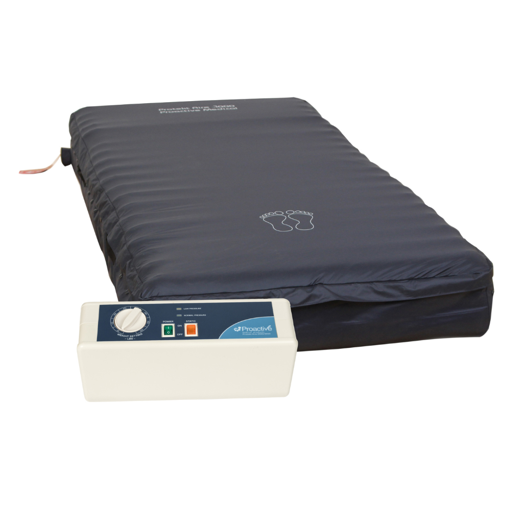 low air loss mattress with alternating pressure for pressure ulcer prevention