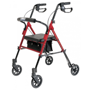 Lumex® Set n’ Go Rollator – Adjustable Height Walker with Seat - Image 2