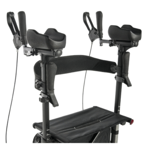 Lumex Gaitster Upright Rollator Walker with Seat - Image 3