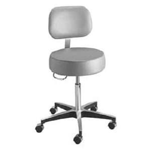 McKesson Pneumatic Exam Stool with Backrest - Image 1