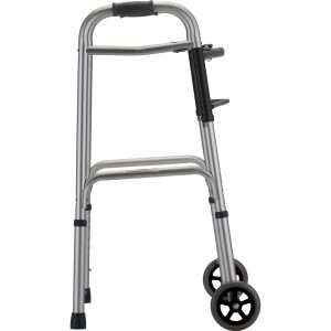 Nova Folding Walker With 5" Wheels 2 Button Standard - Image 5