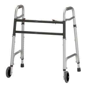 Nova Heavy Duty Folding Walker With 5" Wheels - Image 1