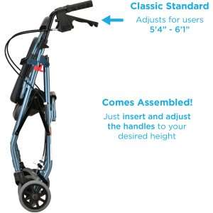 Nova GetGO Standard Rolling Walker, Blue - Image 4