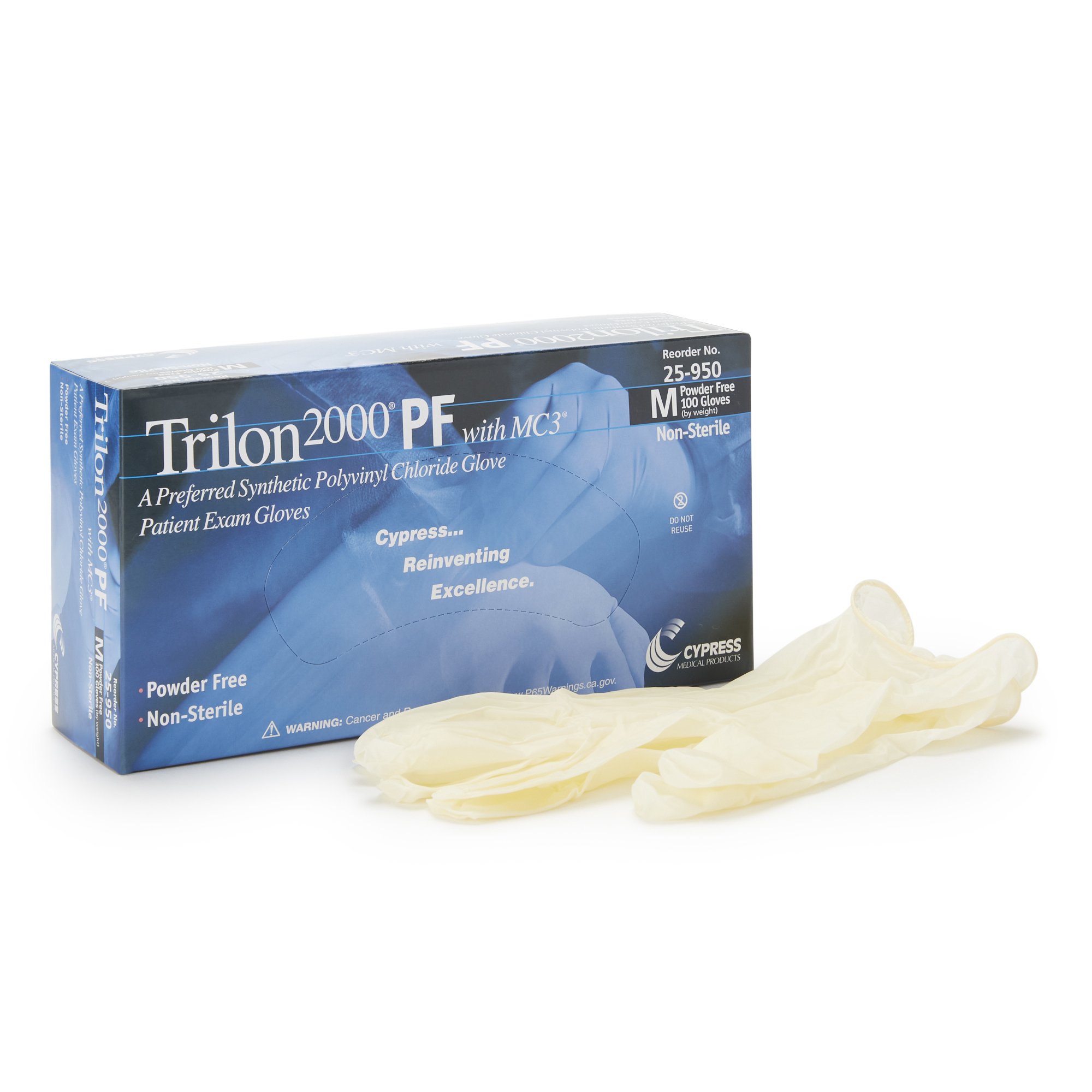 McKesson Exam Glove Trilon 2000® PF with MC3® Medium