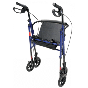 Lumex Set n’ Go Wide Adjustable Height – 4 Wheeler Mobility Walker - Image 4