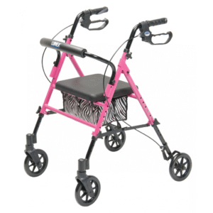 Lumex® Set n’ Go Rollator – Adjustable Height Walker with Seat - Image 7
