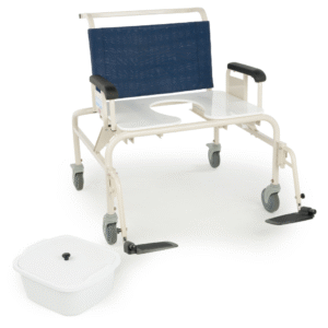 Bariatric Commode Chair – Heavy-Duty, Extra Wide Shower Chair for Safe & Dignified Hygiene - Image 3