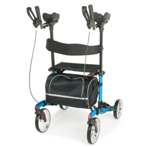Lumex Gaitster Upright Rollator Walker with Seat - Image 2