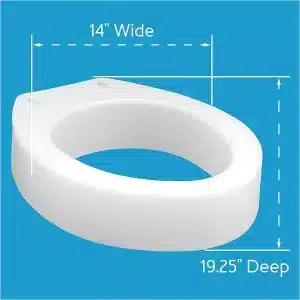 Carex Round  Toilet Seat Riser Elevator - Image 5