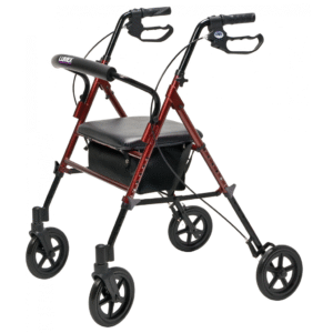 Lumex Set n’ Go Wide Adjustable Height – 4 Wheeler Mobility Walker - Image 7