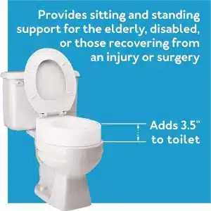 Carex Round  Toilet Seat Riser Elevator - Image 4