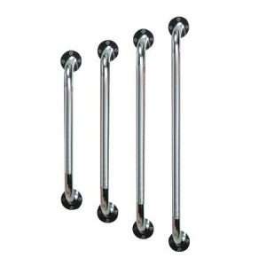 Drive Medical Wall Grab Bar Chrome Finish Knurled Steel - Image 4