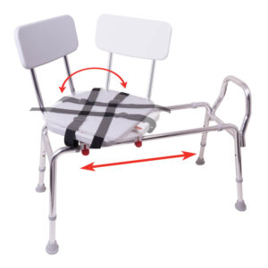 Roscoe Sliding Tub Transfer Bench with Seat and Back - Image 2