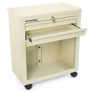 Lakeside Manufacturing Bedside Cart Beige Cabinet