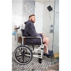 ActiveAid 600 Rehab Shower Chair Commode – Self-Propelled, Adjustable, Heavy-Duty Mobility Aid - Image 5