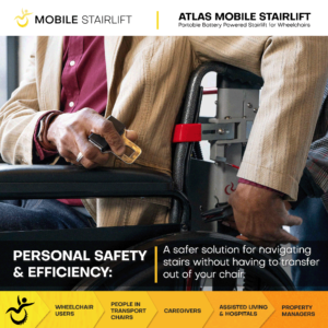 Atlas Portable Wheelchair Stairlift - Image 7