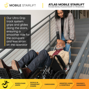Atlas Portable Wheelchair Stairlift - Image 9