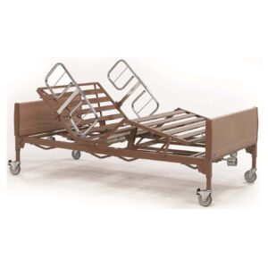 Invacare hospital bed with bariatric capacity and full-electric adjustment