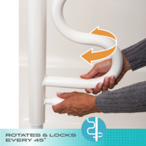 Stander Bathtub Security Pole – Bathtub Safety Bar with Rotating Grab Bar & No-Drill Installation 15 Stander Bathtub Security Pole – Bathtub Safety Bar with Rotating Grab Bar & No-Drill Installation - Image 6