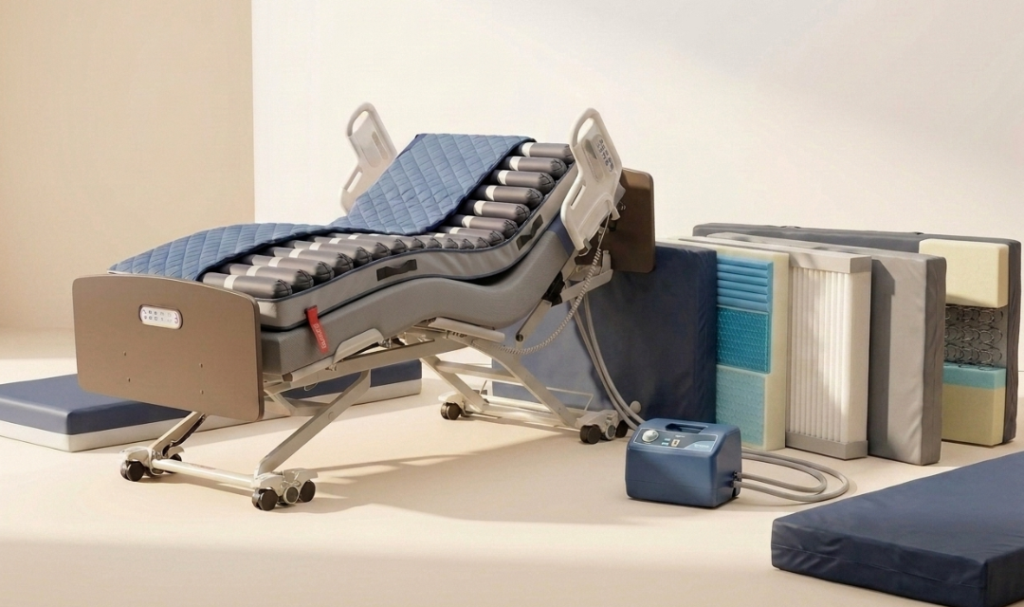 Home Page - MedCare Mobility 86 Best mattress for hospital bed comparison featuring pressure relief foam, low air loss, bariatric, and alternating pressure medical mattresses