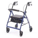 Protekt Steel Rollator KD – Mobility Walker with Seat and 6 Inch Wheels