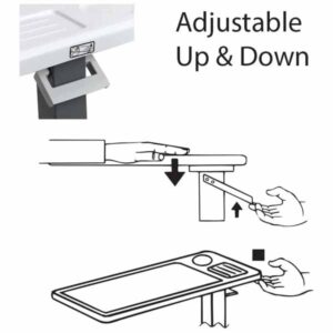 Carex Overbed Table With Wheels - Image 5
